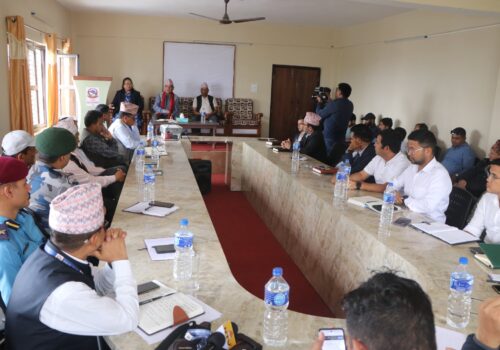 सर्वदलीय  सर्वपक्षीय बैठक, निर्माण व्यवसायीलाई समयमै काम सम्पन्न गर्न निर्देशन