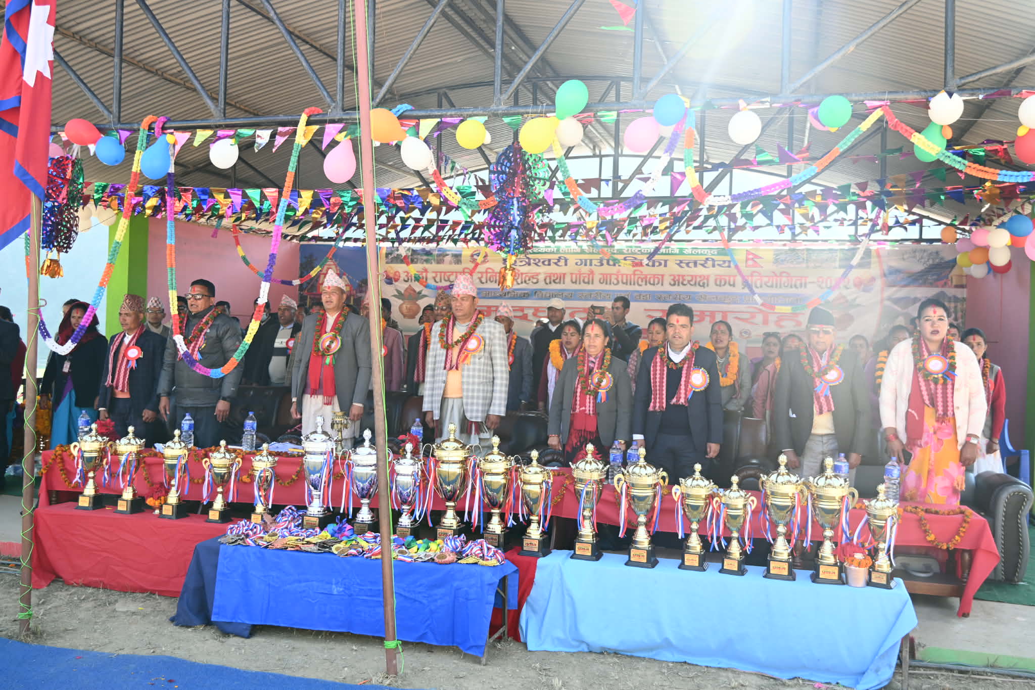 छत्रेश्वरीमा अध्यक्ष कप तथा रनिङ शिल्ड सुरु, आठसय बढी खेलाडीहरुको सहभागिता