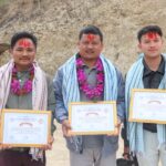 सल्यानका सक्रिय तीन पत्रकार सम्मानित