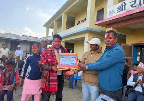 शैक्षिक वातावरण सुदृढ बनाउन विद्यालयलाई सिसिटिभी क्यामरा सहयोग