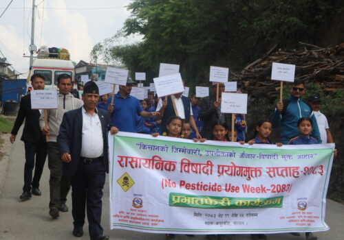 कर्णाली प्रदेशमा विषादी प्रयोग मुक्त सप्ताह सुरु, सुरक्षित प्रयोग र न्यूनीकरणमा जोड